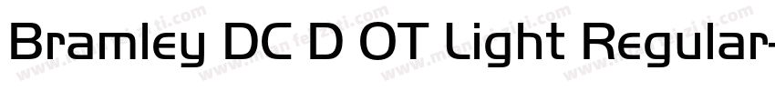 Bramley DC D OT Light Regular字体转换